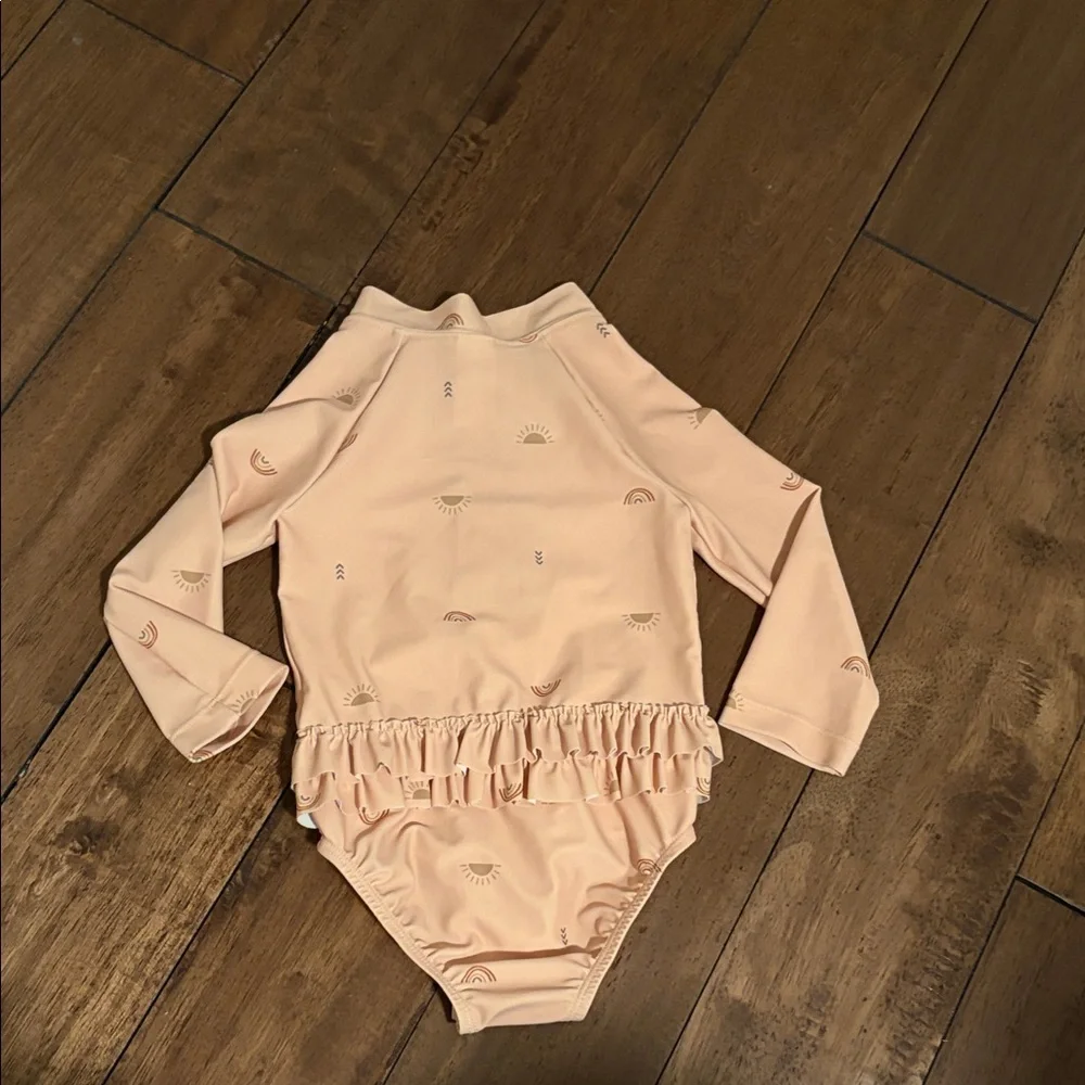 Carter's Peach One Piece with Ruffle Accents
